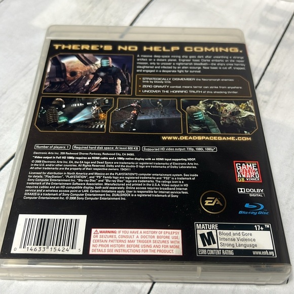 🕹️ Dead Space (Sony PlayStation 3, 2008) – Complete Case & Manual - Picture 3 of 6